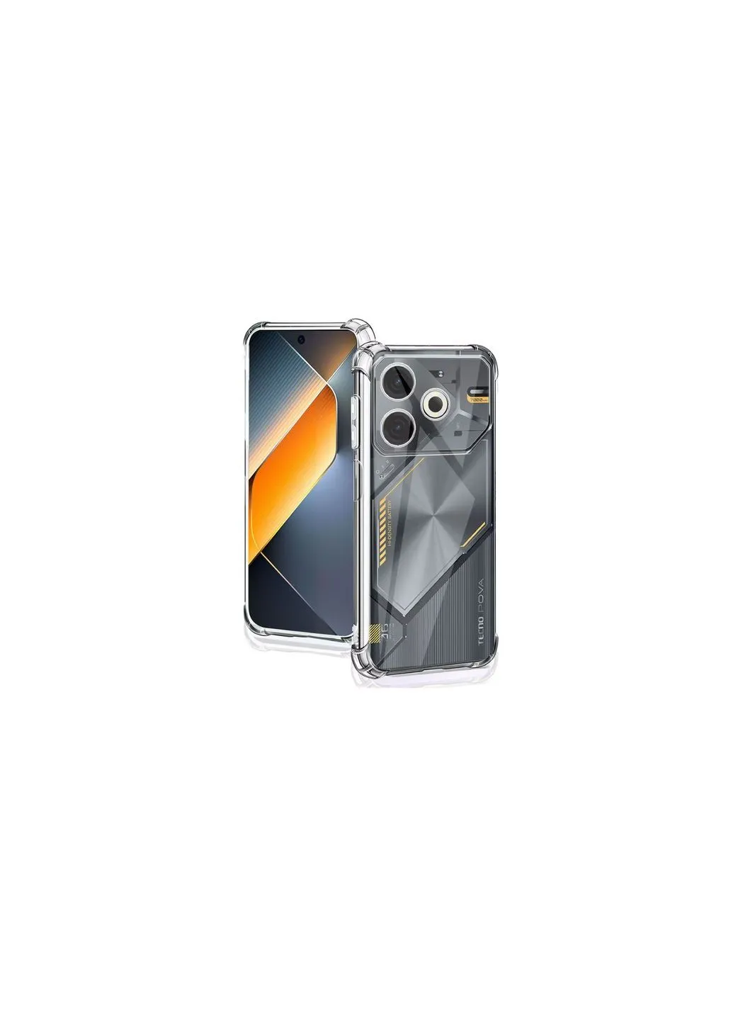 Чохол до мобільного телефона (712785) BeCover Anti-Shock Tecno POVA 6 Neo (LI6) Clear (326595222)