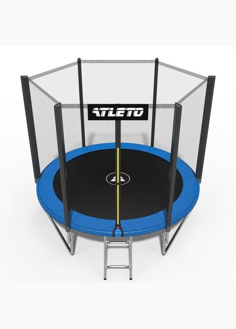 Батут дитячий з сіткою та драбинкою 252 см із м'ячиком +10 Додаткових пружин Atleto (335872125)