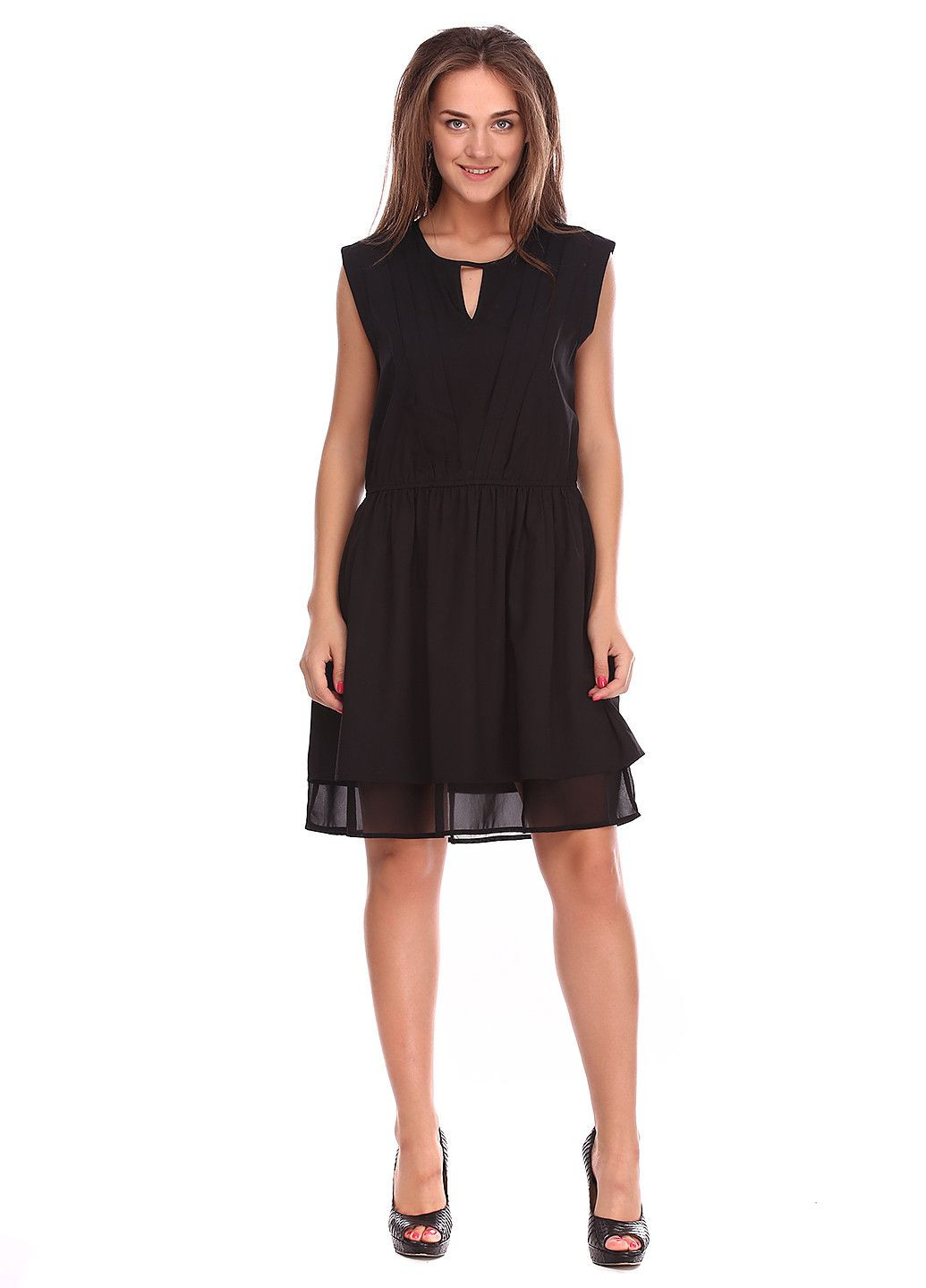 Черное повседневный платье светло-бежевый Silvian Heach однотонное