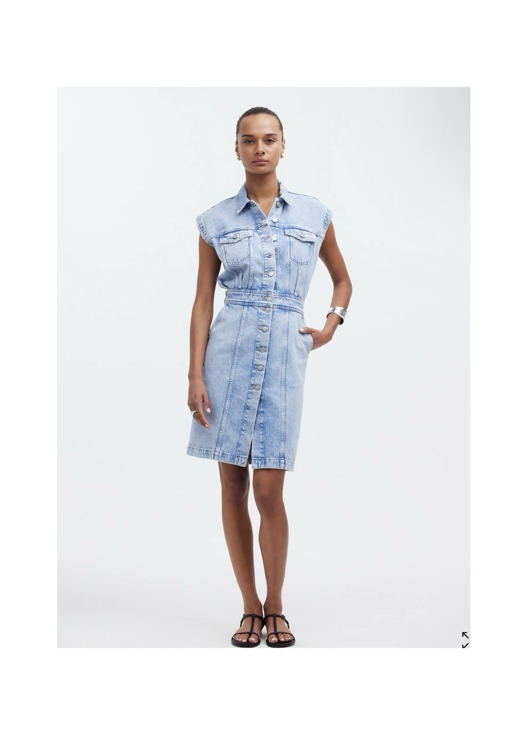 Блакитна сукня J.Crew однотонна