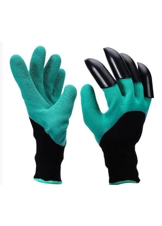 Гумові рукавички з пазурами для саду та городу Garden Genie Gloves Voltronic (301195515)