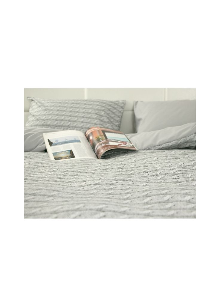 Постільна білизна Grey Braid мікрофайбер (m480842) Руно Grey Braid мікрофайбер євро (366567383)