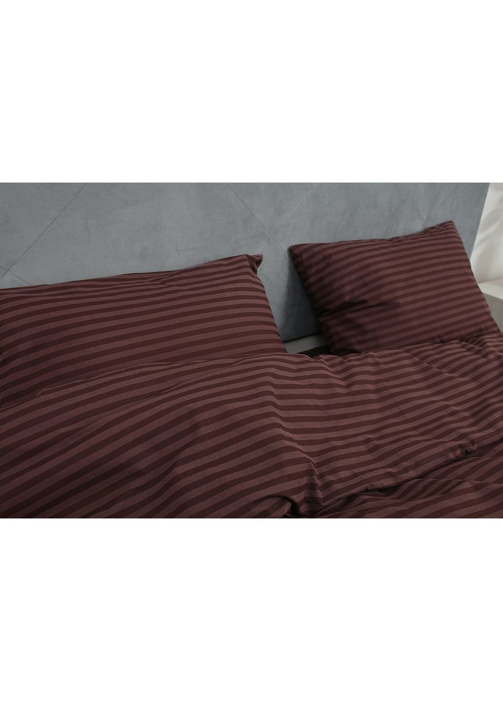 Комплект постельного белья семейный бязь glux-10028 шоколадный наволочка 70x70 Amore (309028802)