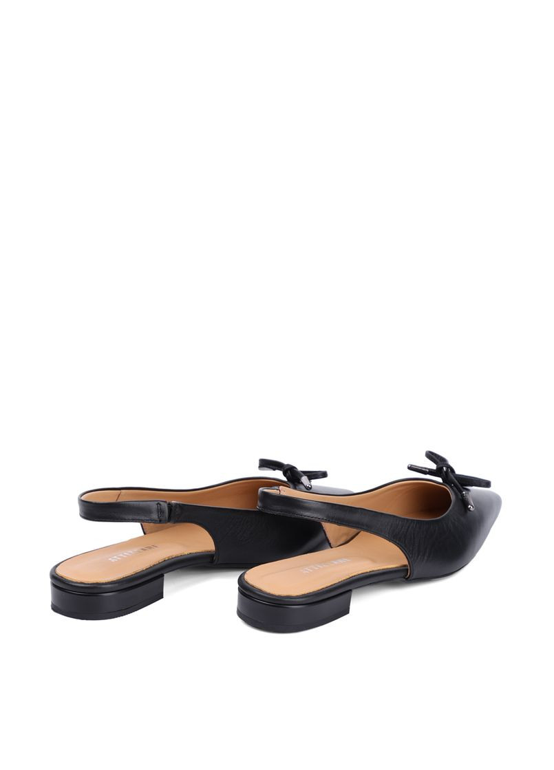 Жіночі жіночі балетки 602-1330-m5-5y чорний шкіра Attizzare | чорні (327538909)
