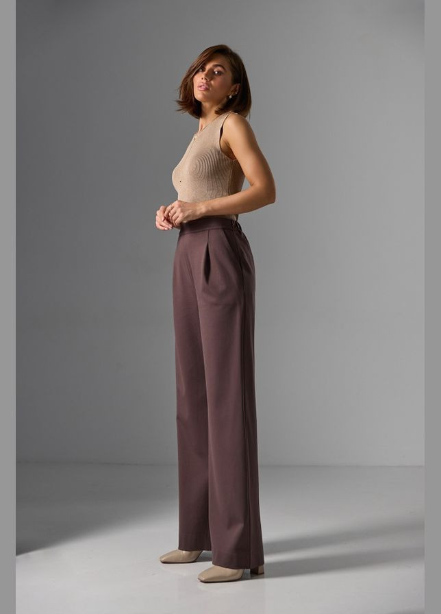 Жіночі брюки-палаццо з високою посадкою (3028) Triko Bakh (336383468)