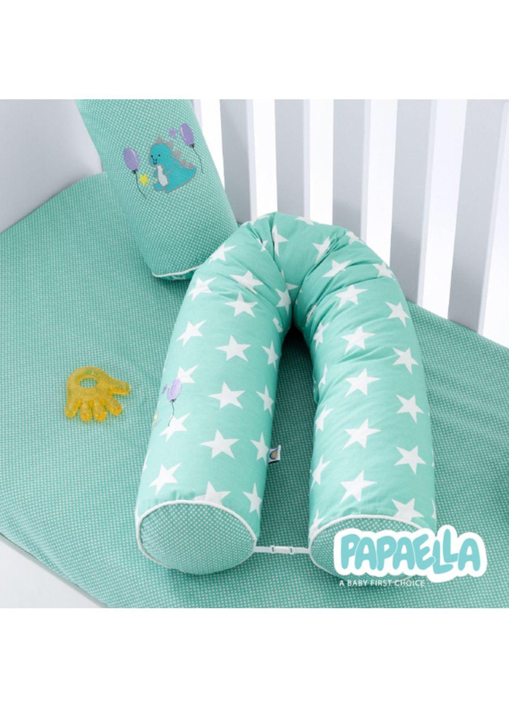 Бортик валики "PAPAELLA" 60х15 см, 120х15 см 2 шт (дитячі) бавовна IDEIA (332163747)