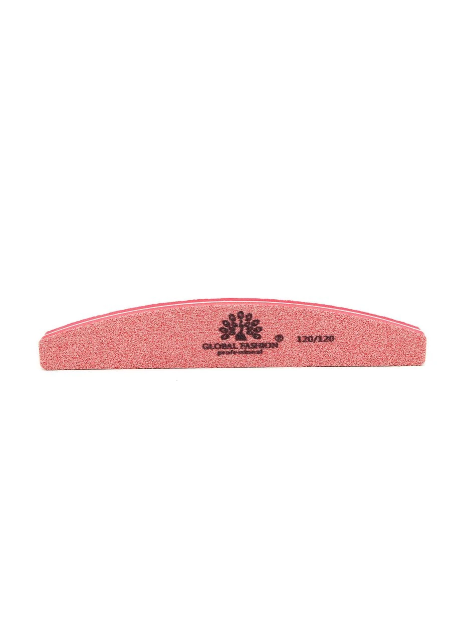 Пилка баф для нігтів 120/120, coral Global Fashion (392936735)
