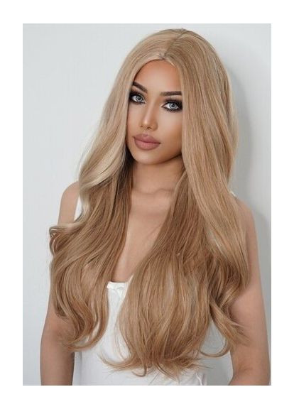 Перука білявки хвиляста довга пшенична No Brand (355802355)