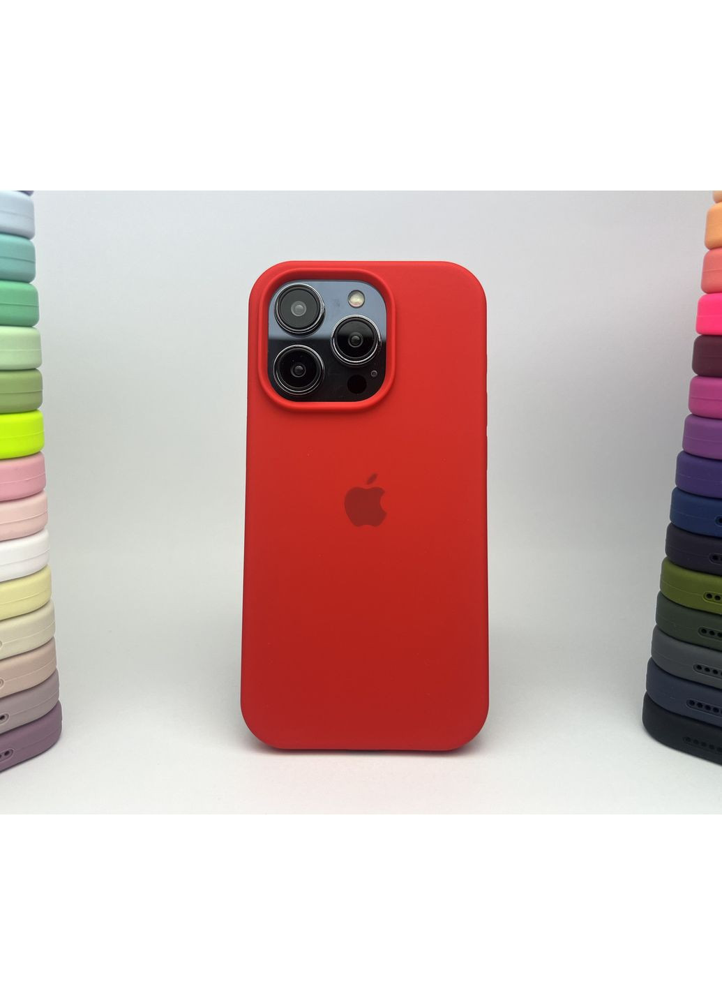 Чехол Silicone case на 14 PRO микрофибра силиконовый для айфона 14 ПРО / Red cover No Brand (369137310)
