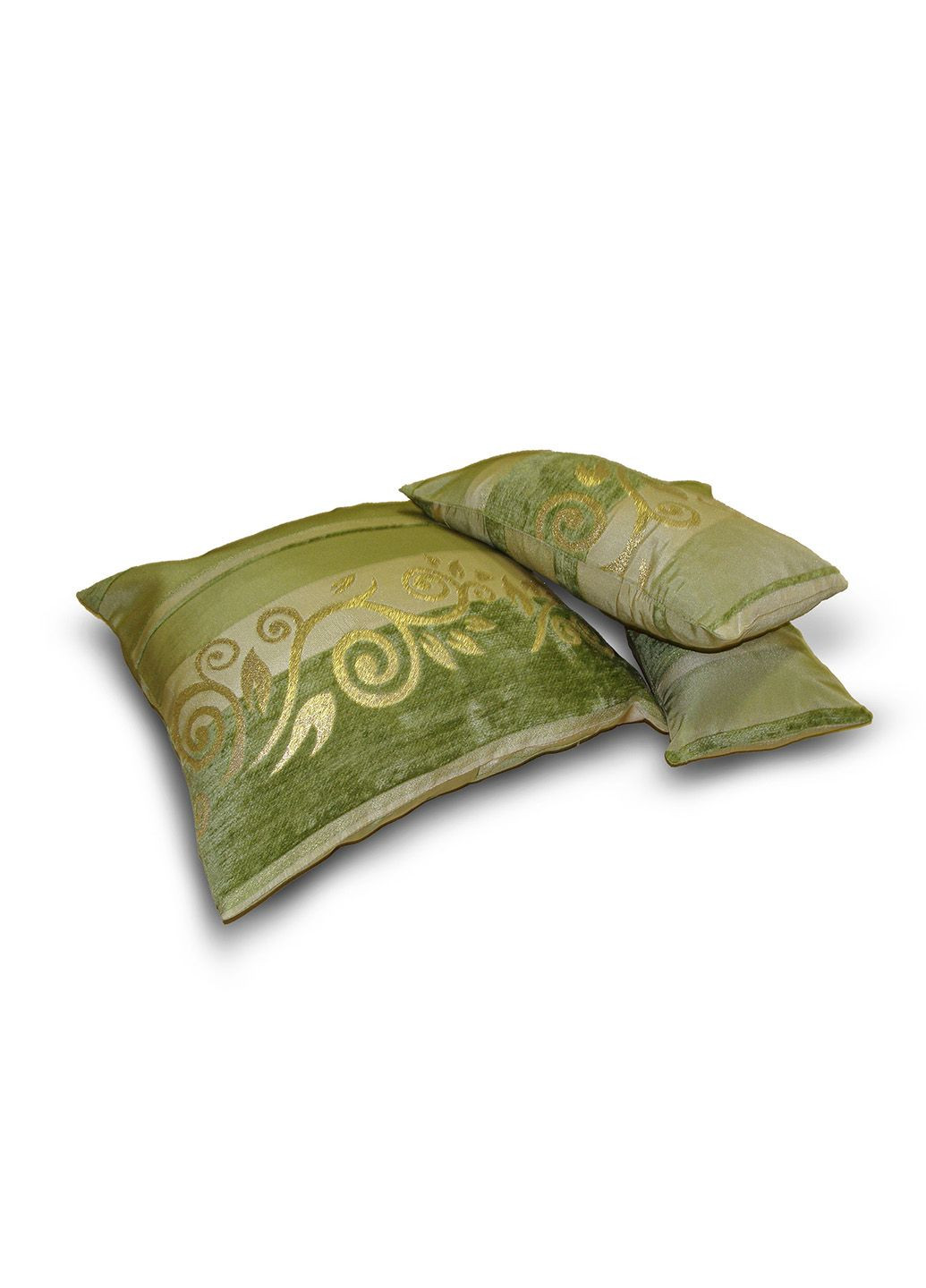 Комплект декоративных подушек Venzel 40х40см 1шт 35х18см 2шт салатовые (п_0229) Firanka Combi (307840121)