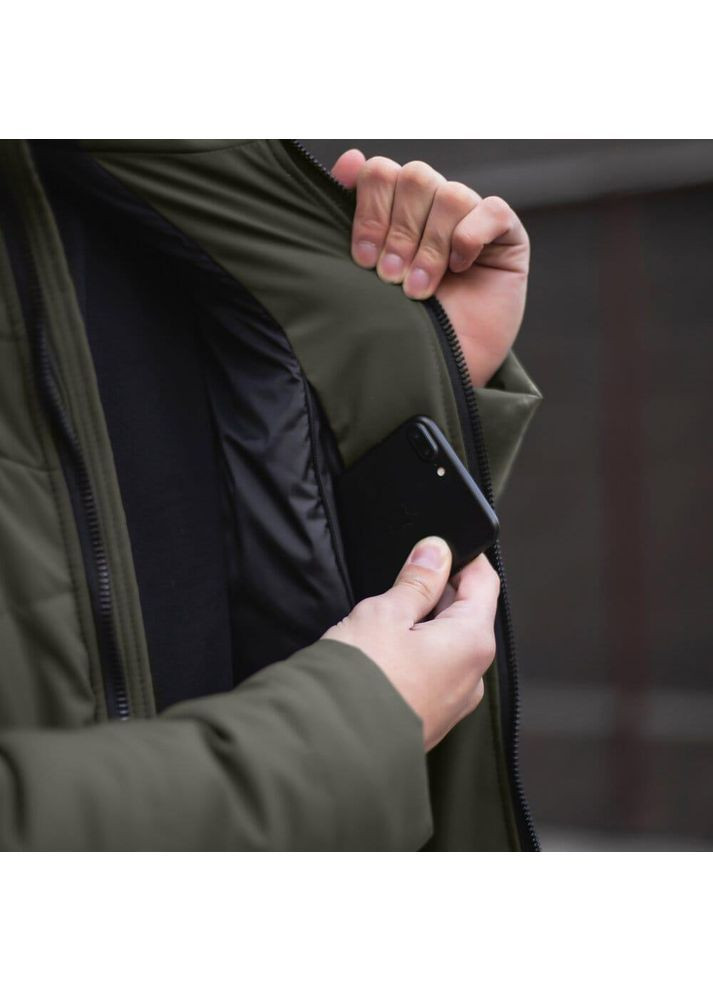 Оливкова (хакі) зимня чоловіча зимова куртка до -18 ° c хакі Freedom