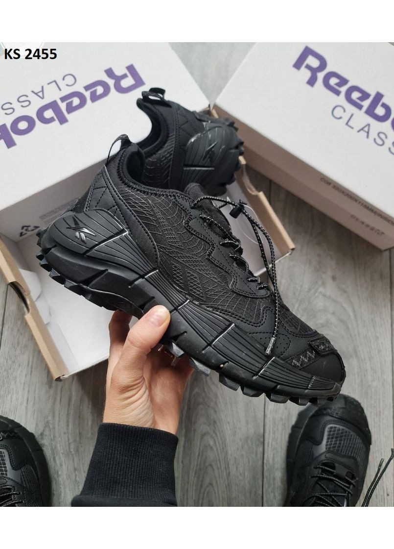 КРОССОВКИ ЖЕНСКИЕ REEBOK ZIG KINETICA II EDGE GORE-TEX BLACK РИБОК ЗИГ КИНЕТИКА No Brand чёрные демисезоны (368647189)