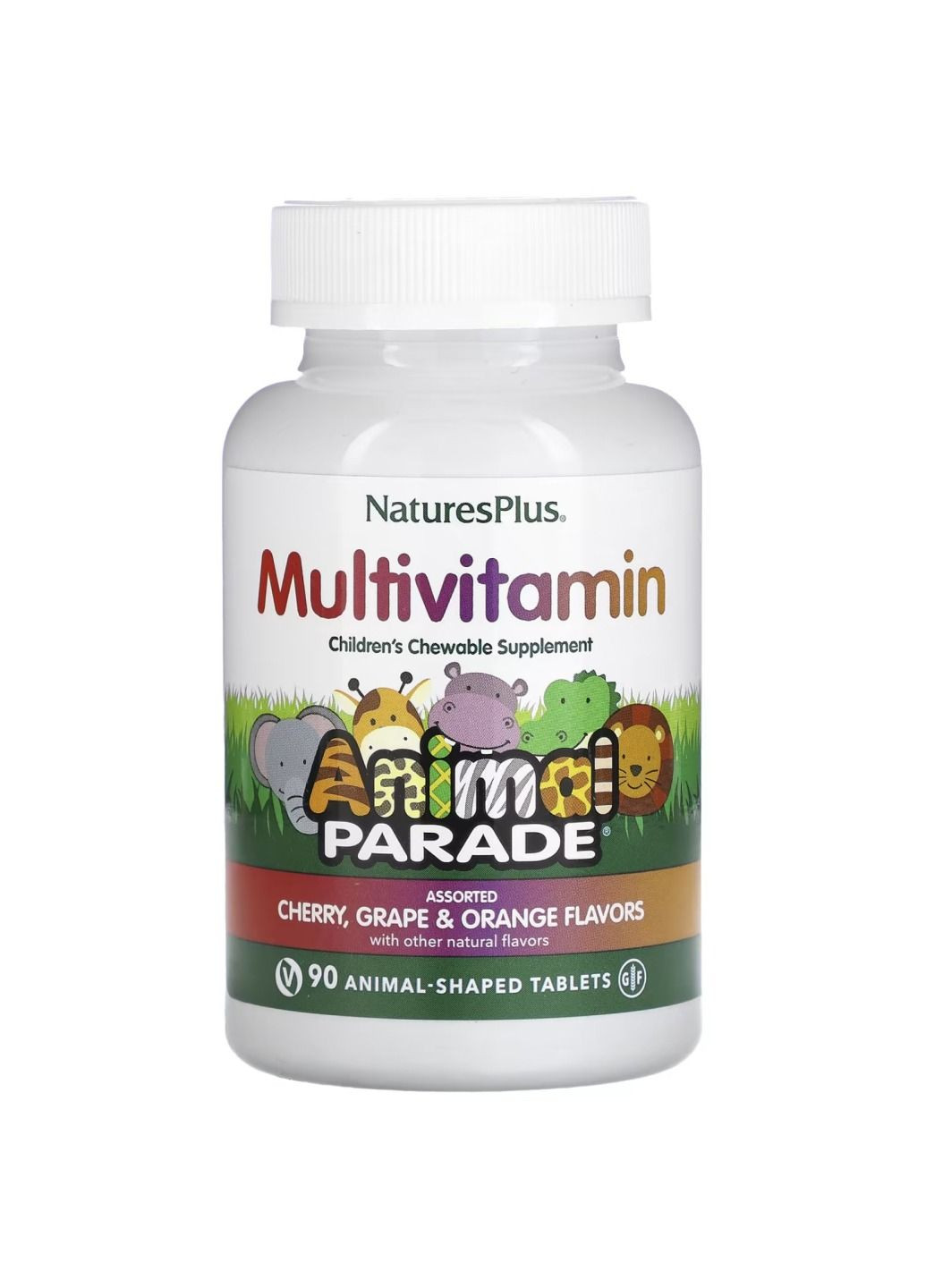 Мультивітаміни для дітей, Assorted Chewable - 90 tabs Nature's Plus (280917084)