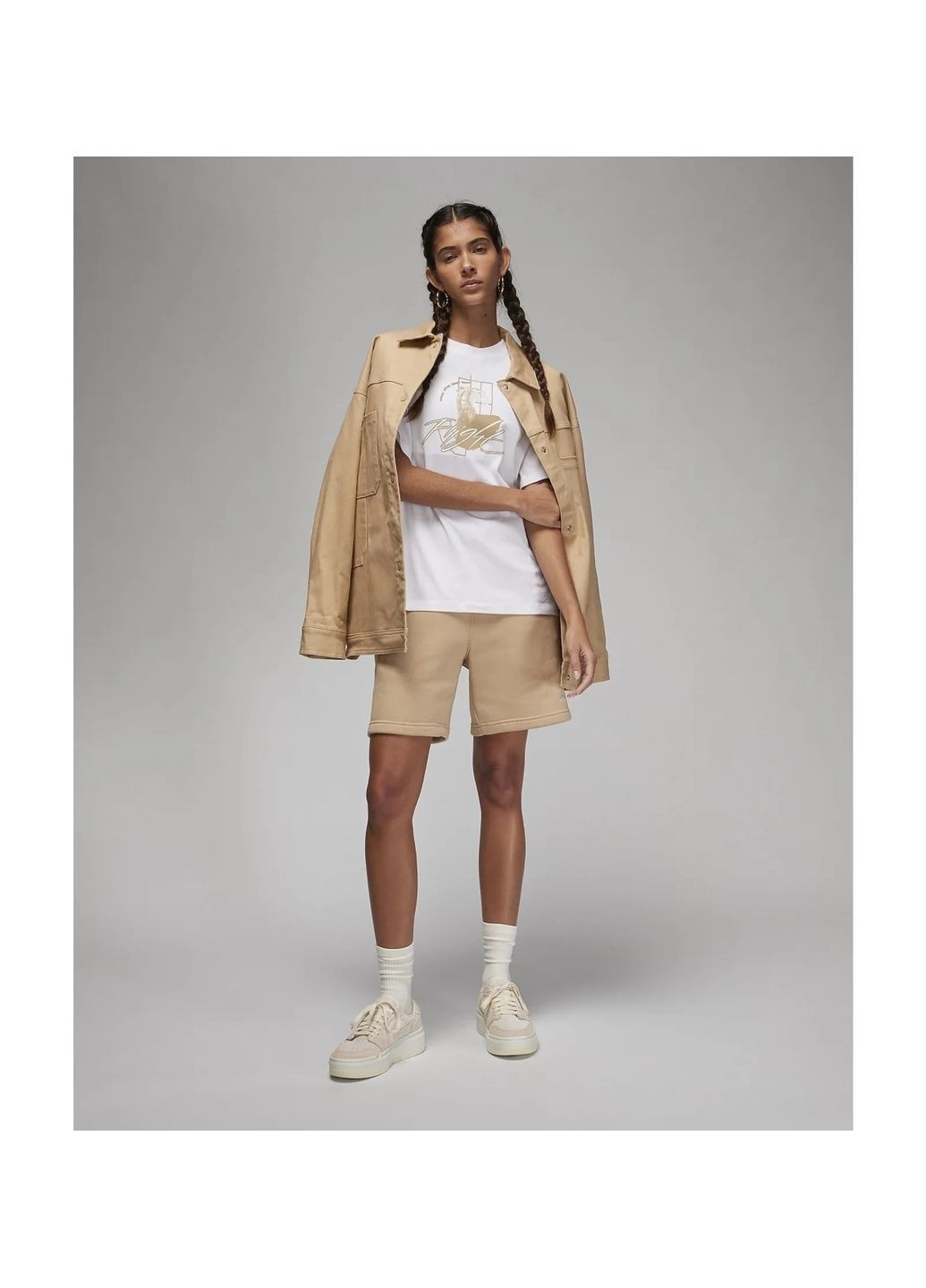 Женская футболка Graphic T-Shirt White Air Jordan - (365962311)