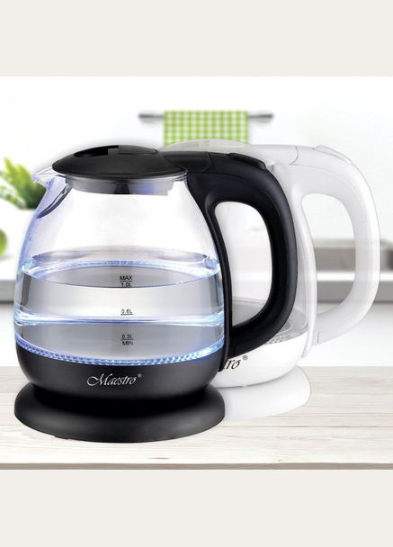 Дисковый стеклянный электрочайник 055 электрический чайник Maestro (296925502)