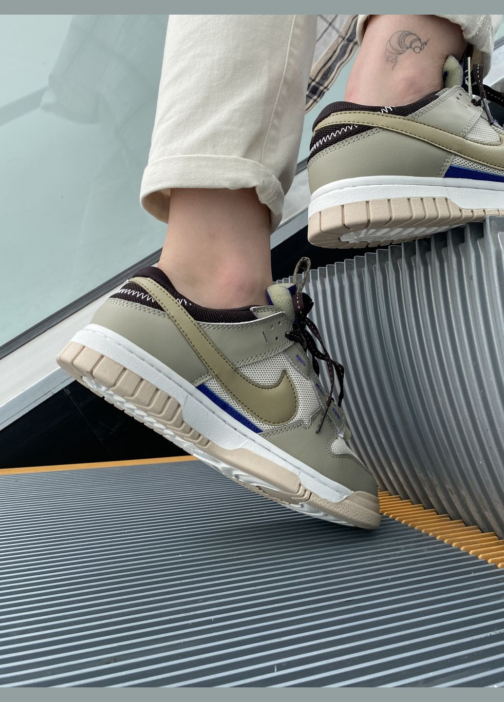 Зеленые демисезонные кроссовки мужские nike sb dunk low green | найк сб данк низкие зеленые No Brand