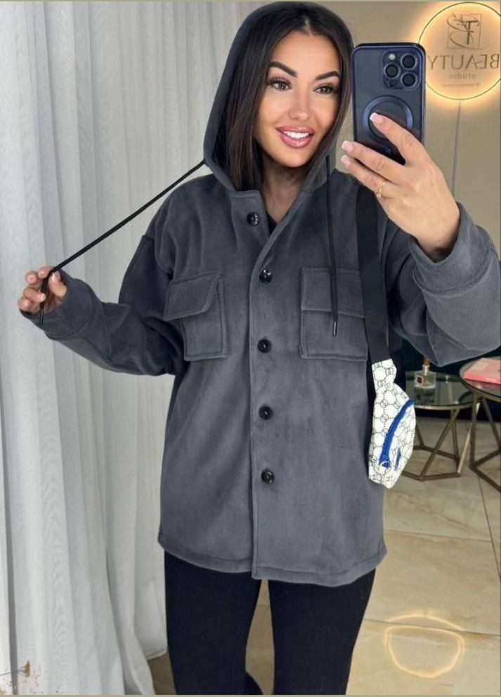 Сорочка Стильна Тепла Турецький щільний фліс на велюровій основі No Brand (319334830)