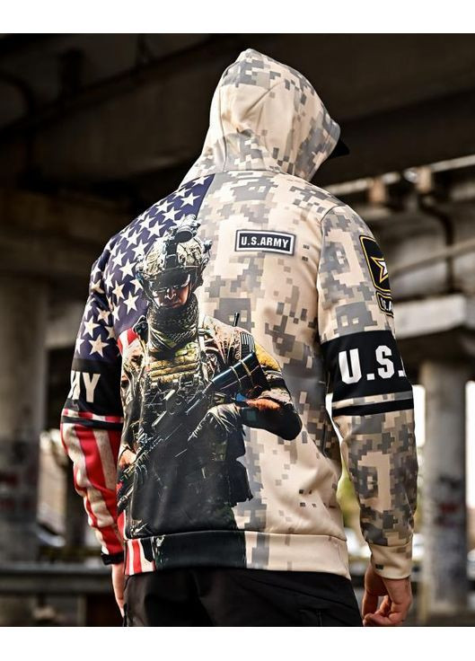 Армійське чоловіче худі на флісі U.S. ARMY Freedom (363849592)