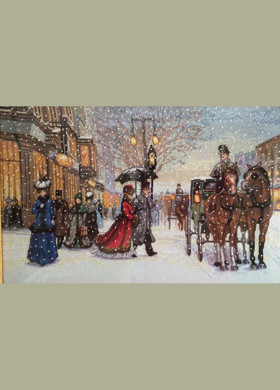 Набор для вышивания по нанесённой на канву схеме "Twilight in foreign country". AIDA 14CT printed, 54*36 см Joy Sunday (313613123)