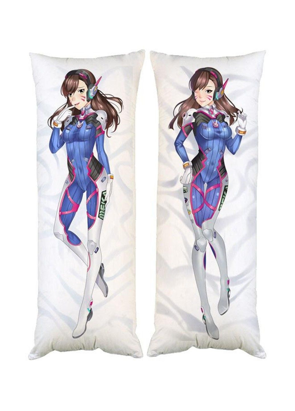 Подушка дакимакура D.VA Овервотч Overwatch декоративная ростовая подушка для обнимания двусторонняя No Brand (328315365)