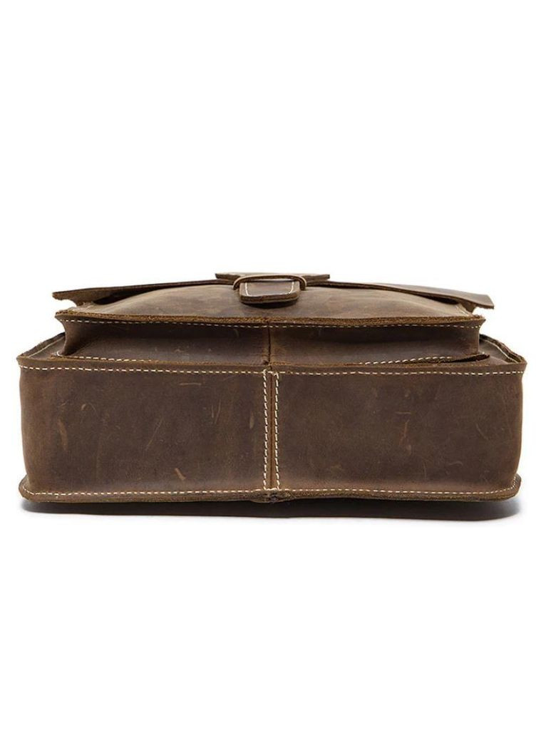 Сумка мужская через плечо кожаная 14660 Коричневая Vintage (302008877)