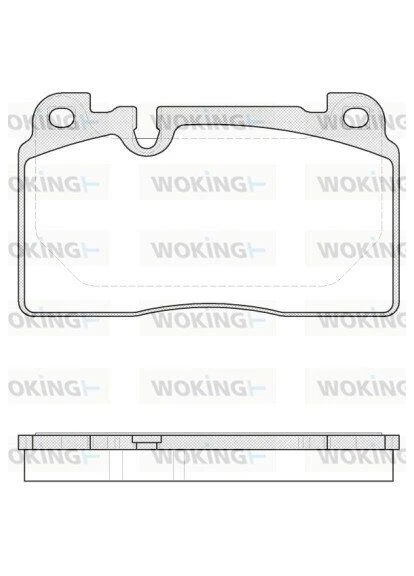 Тормозной колодки диск. перед. (выр-во Remsa) Audi A6 13> A7 14> Q5 12> / Porsche Macan 14> (P14273.00) Woking (364977224)