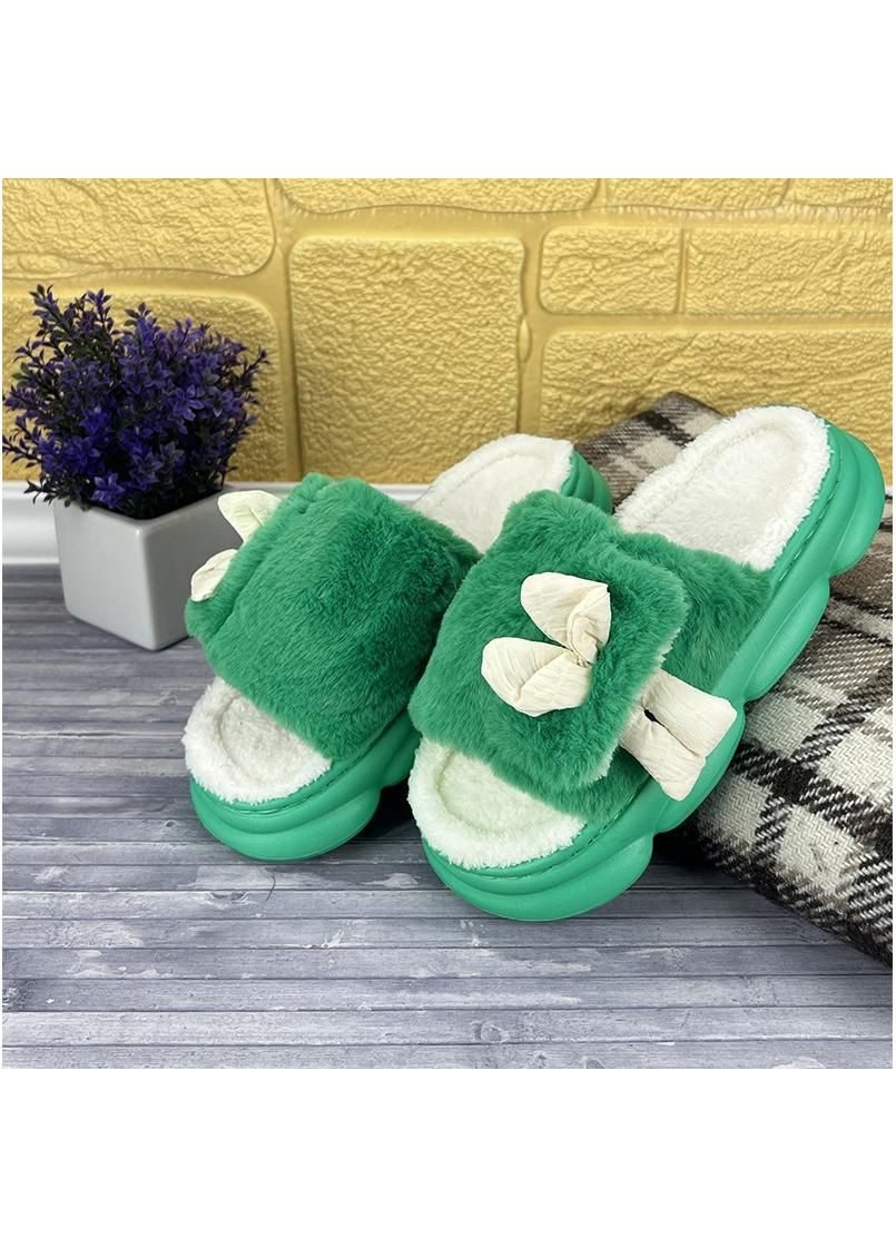 Домашні тапочки жіночі Е-006465-1 Зелені Sanlin (263348370)