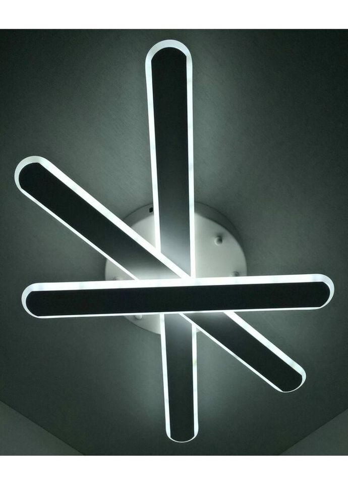 Люстра светодиодная потолочная LED светильник для квартиры на потолок лэд 25333 Белый 9х37х61 см. Sunnysky (335974778)