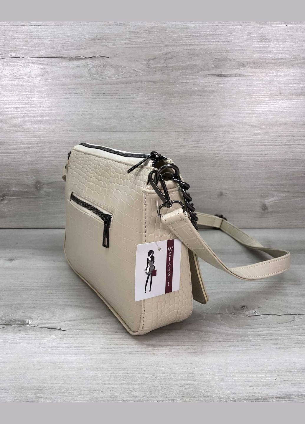 Жіноча сумка клатч Tina середнього розміру з екошкіри (sumka-klatch-zhnocha-tina) WeLassie (342199627)