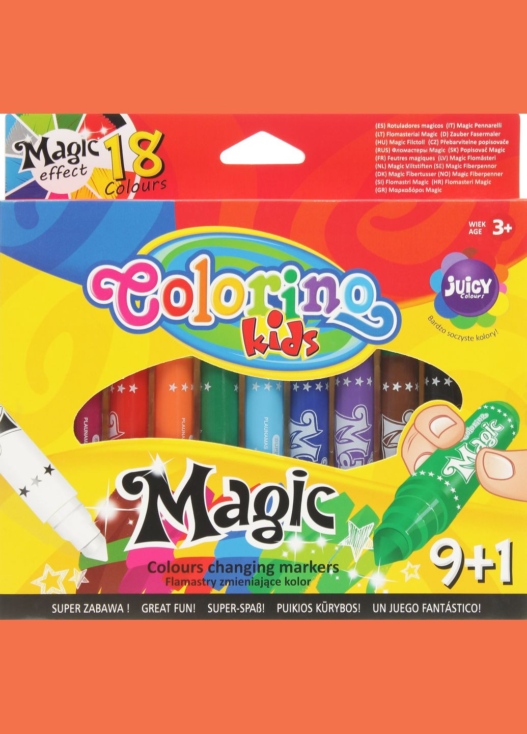 Фломастеры Magic, 18 цветов, 9 шт. () Colorino 34630PTR (331860641)