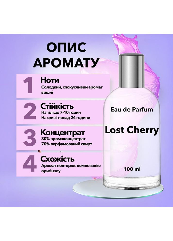 Tom Ford Lost Cherry Том Форд Лост Чері аналог 100 ml у скляному флаконі No Brand (361861971)