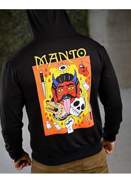 Мужское демисезонное худи Manto Devil черное Freedom (361677426)