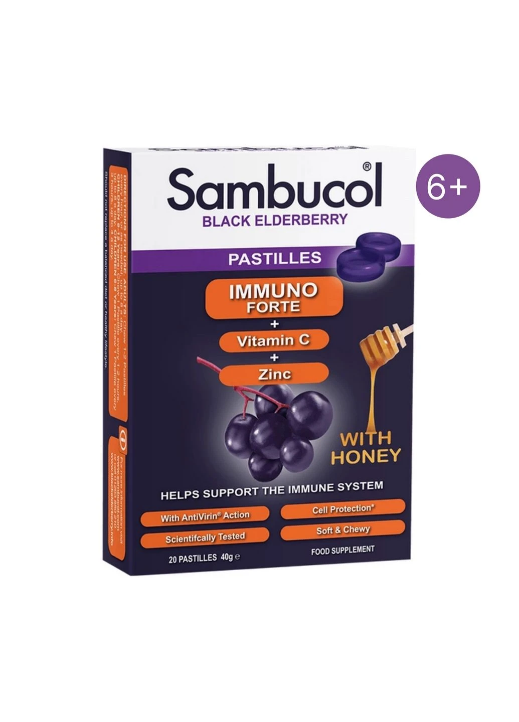 Харчова добавка Immuno Forte Pastilles - 20 pastilles Sambucol (296189671)