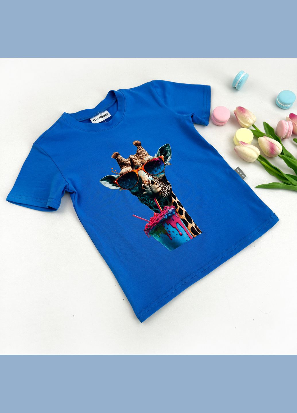 Синя літня футболка летний 3ts-c-80-02252 Marakas