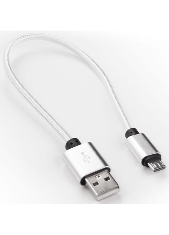 Кабель NTK-M-SHRT Round Micro USB-USB 2.0 Cable 0.25m White DENGOS (301473142)
