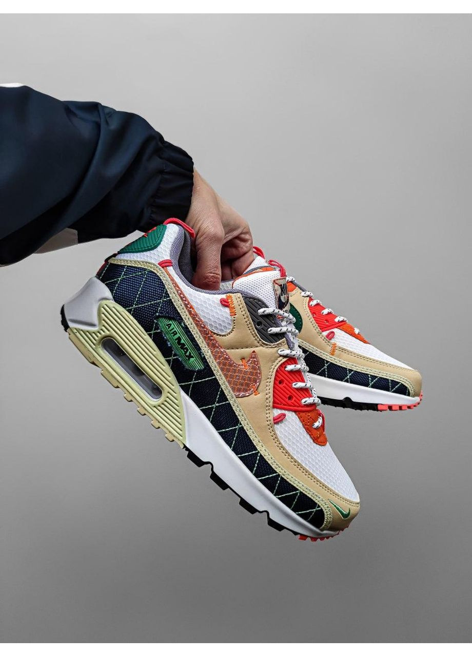 КРОССОВКИ ЖЕНСКИЕ NIKE AIR MAX 90 MOUNTAINEERING НАЙК АИР МАКС 90 No Brand бежевые демисезоны (367174550)