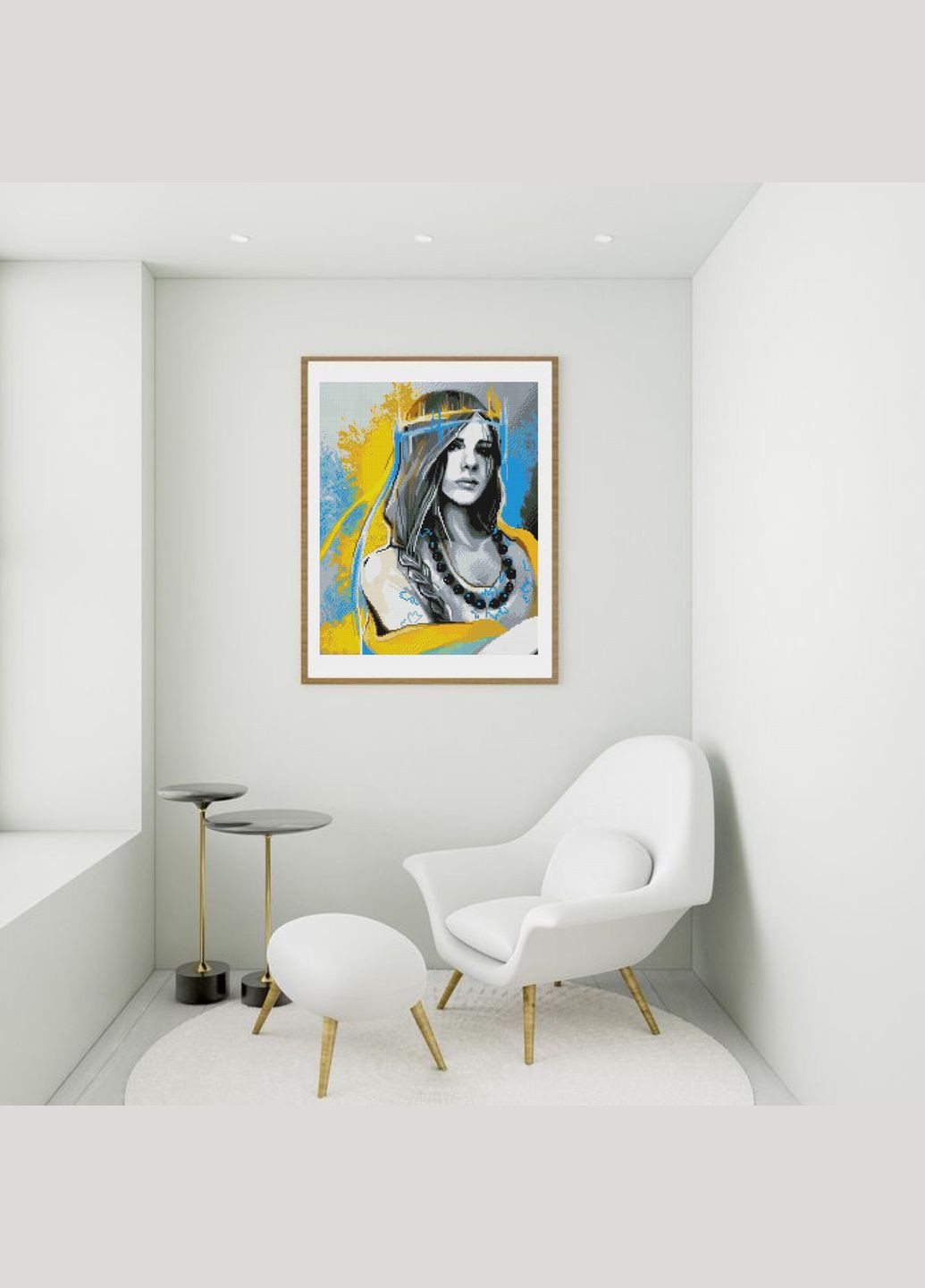 Алмазна вишивка Дівчина українка 40х50 SP107 ColorArt (299772539)