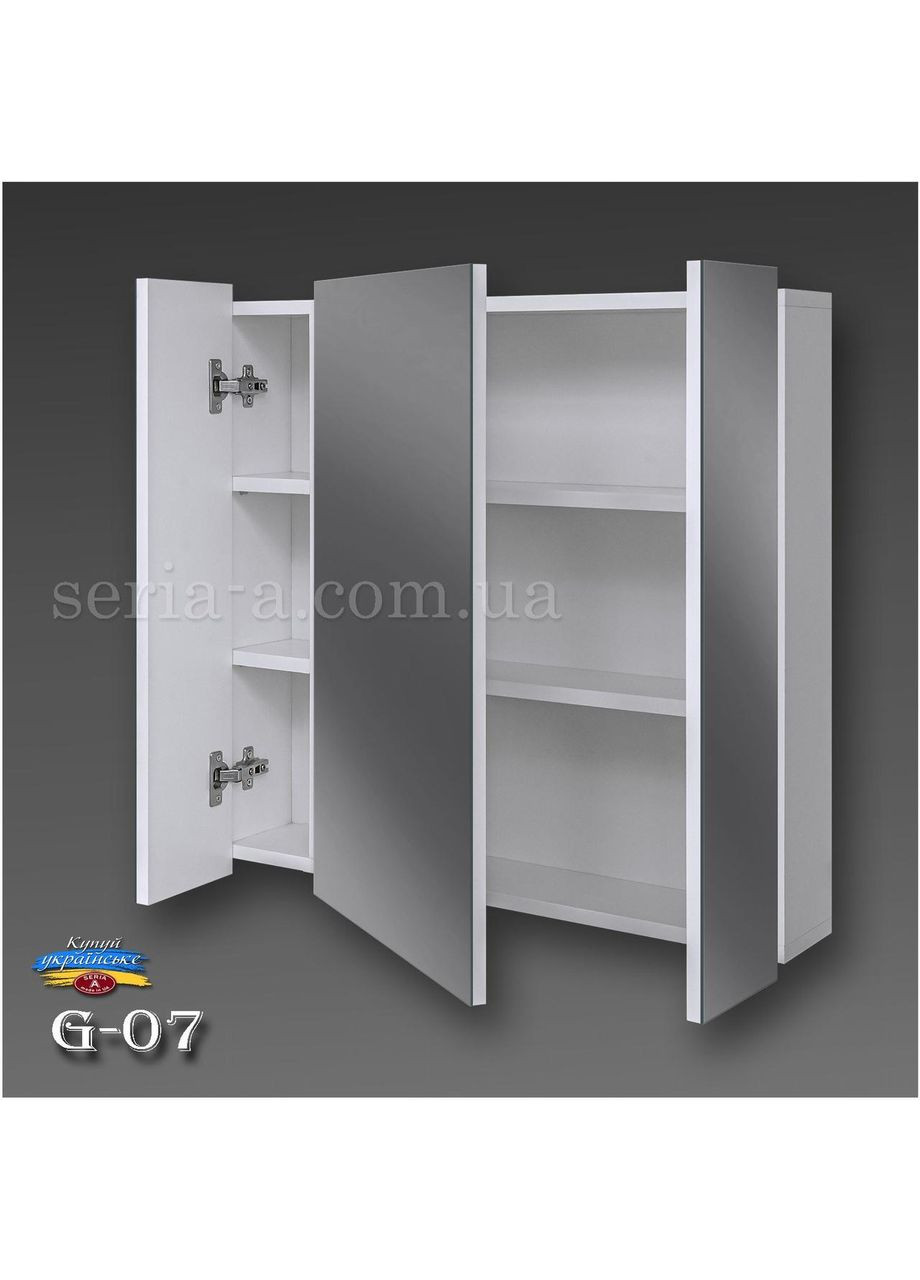 Дзеркальна навісна шафа G7/3-70 для ванної кімнати Seria A (372113710)