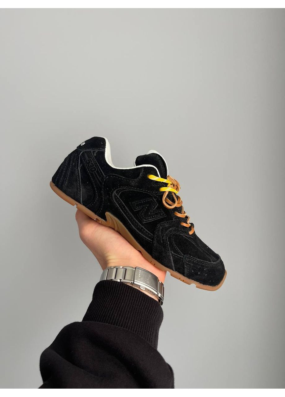 Чорні Осінні кросівки чоловічі і жіночі new balance x miu miu 530 black | нью беланс 530 чорні No Brand