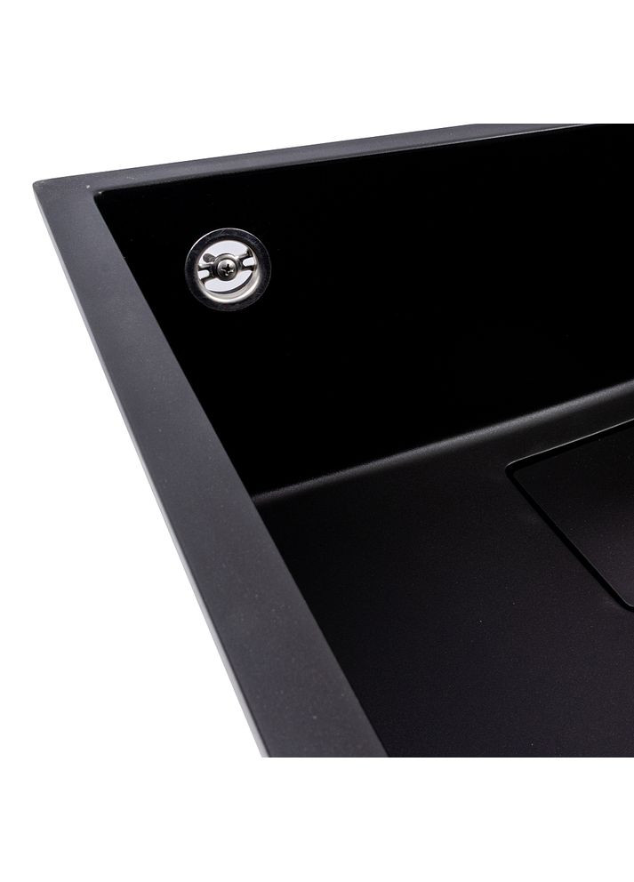 Кухонная гранитная мойка 5444 AMELI черная Valeso (372505354)