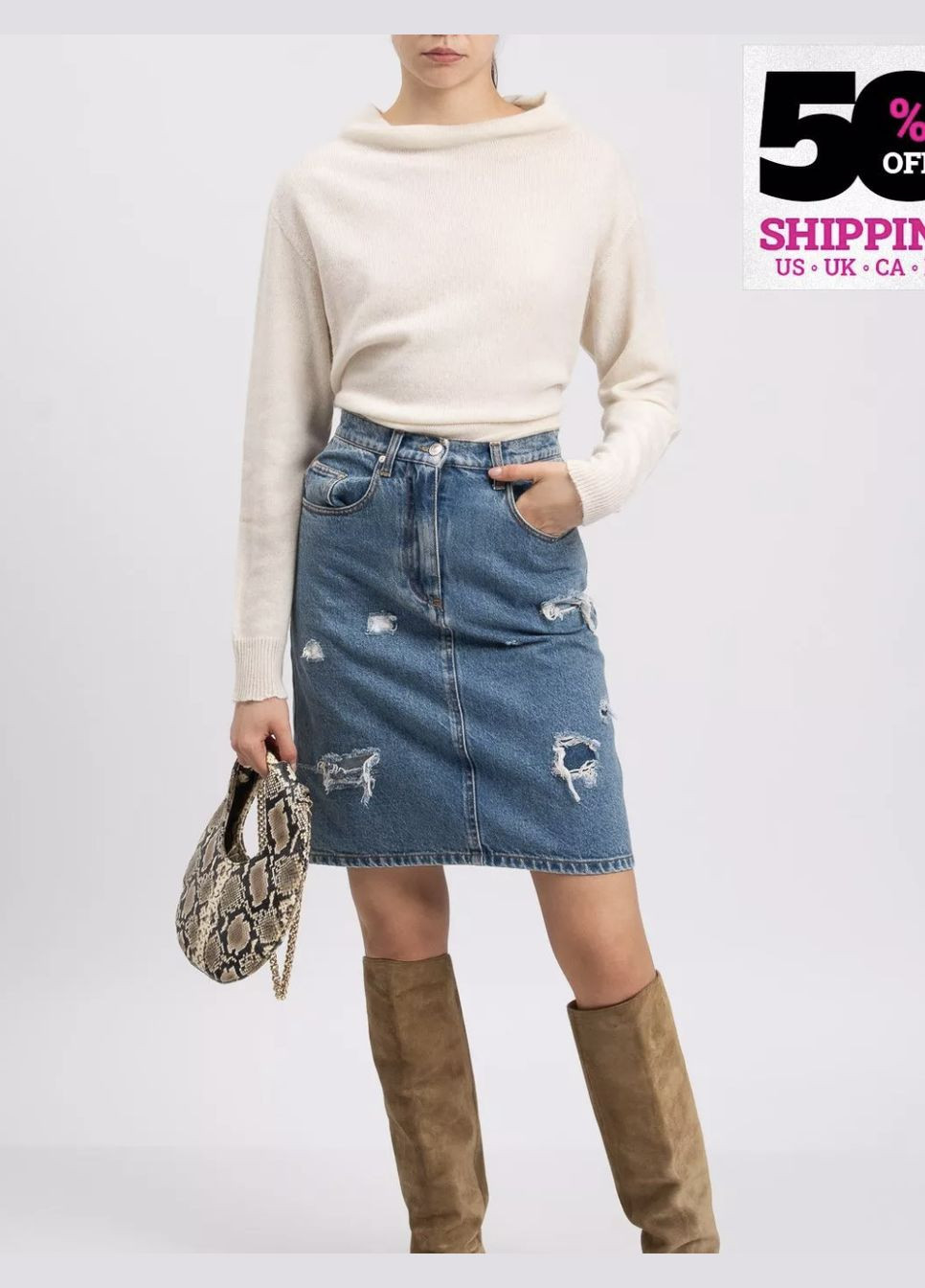 Темно-голубая праздничный, коктейльный, спортивная, офисная, домашний, пляжный, карнавальный, повседневная, кэжуал, джинсовая, вечерний стильная джинсовая юбка MSGM карандаш