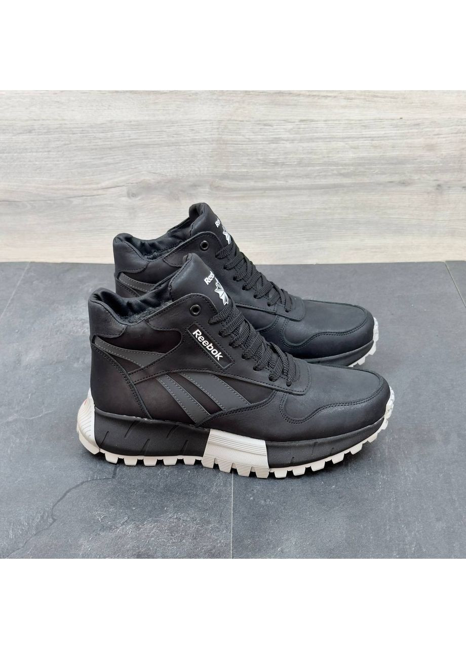 Чоловічі шкіряні зимові черевики No Brand (363555179)