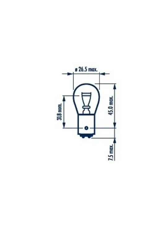 Автолампа P21/5W 12V 21/5W BA15d Standard 179183000 (opt-om) Narva (362145518)