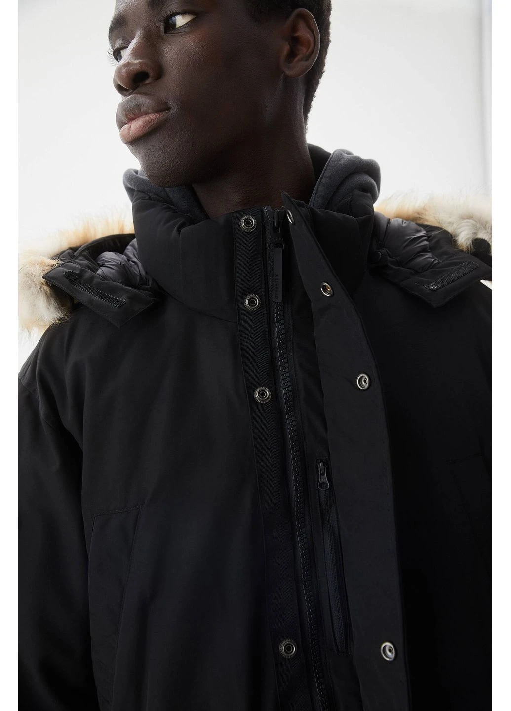 Парка зимова,чорний, Pull & Bear (373271906)