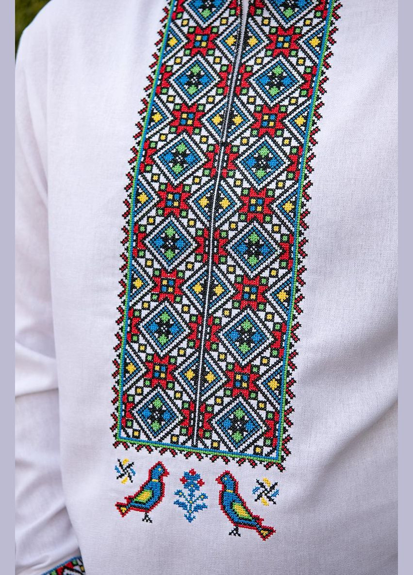 Біла чоловіча вишиванка казкова V&V (300358866)