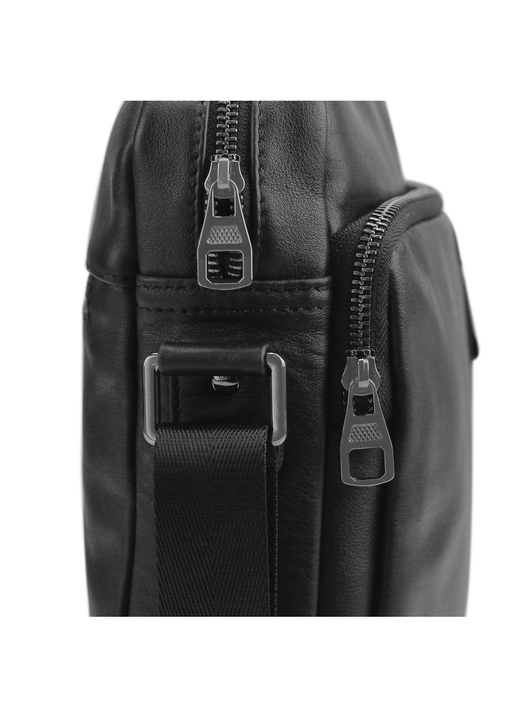 Мессенджер через плечо мужской кожаный черный 9836A Tiding Bag (291984061)