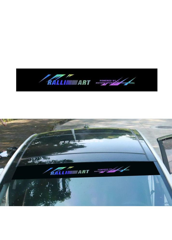 Наклейка на лобове скло 3D TUNING STUDIO Раллі арт 1300х210х0.15мм No Brand (362499586)
