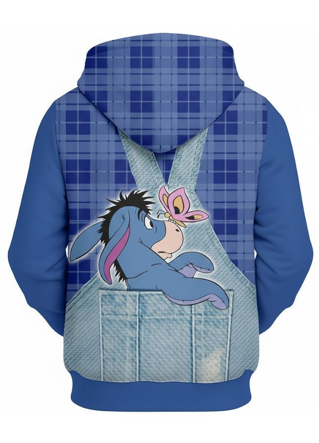 Детское тощие Eeyore (Ослик Иа-Иа) с принтом, синее тощие с героями Винни-Пуха М 128 Україна ТД (369659556)