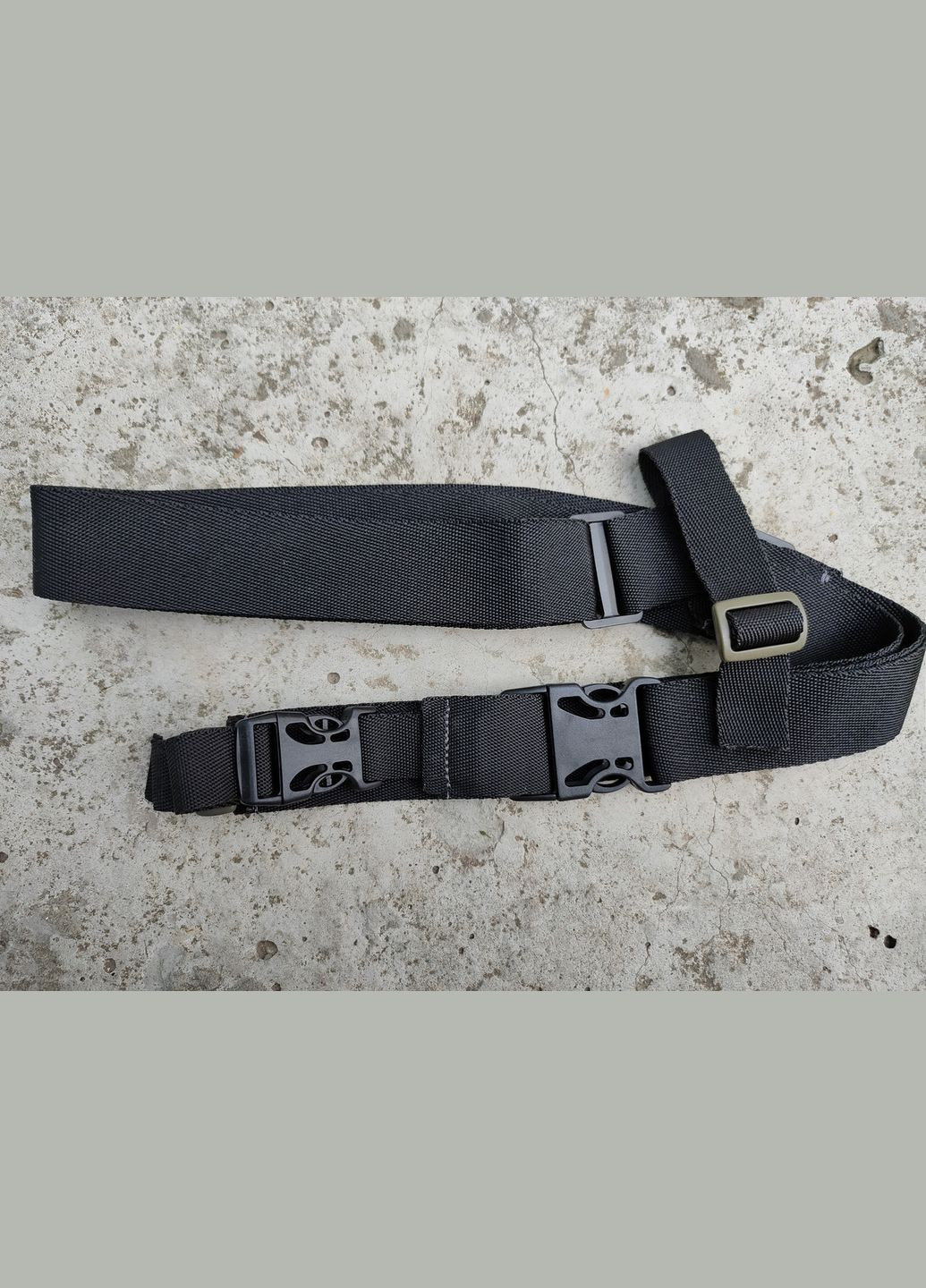 Ремінь збройовий триточковий тактичний (трикоточка для АК, автомата, нудьги, зброї) колір чорний Сварог (342375306)