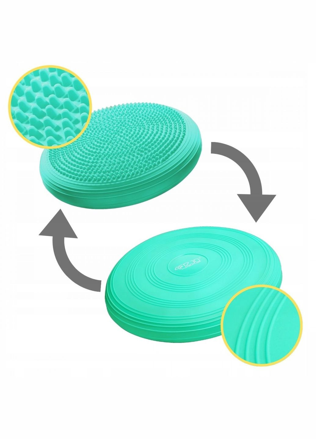 Балансировочная подушка-диск MED+ 33 см сенсомоторная, массажная Mint (P-5907739313836) 4FIZJO (301671683)